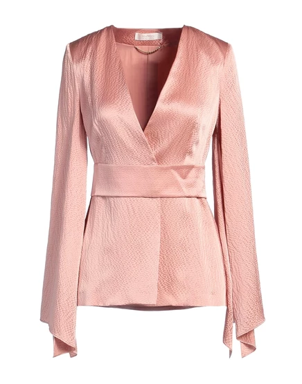 Женский жакет Max Mara Jadr с поясом, пудровый