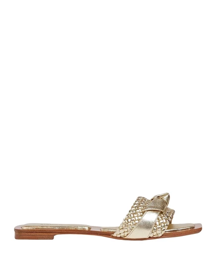 Женские сандалии Alexandre Birman кожаные, золотистые