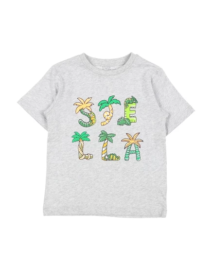 Детская футболка Stella McCartney Kids, светло-серая