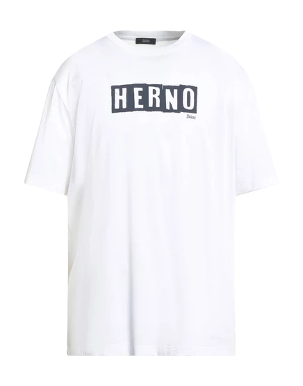 Мужская футболка Herno с логотипом, белая