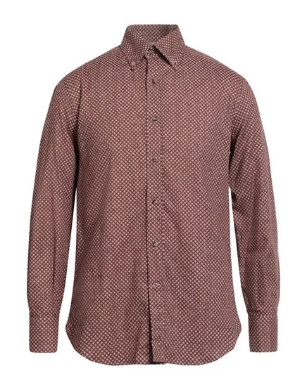 BRUNELLO CUCINELLI Pубашка кирпичный