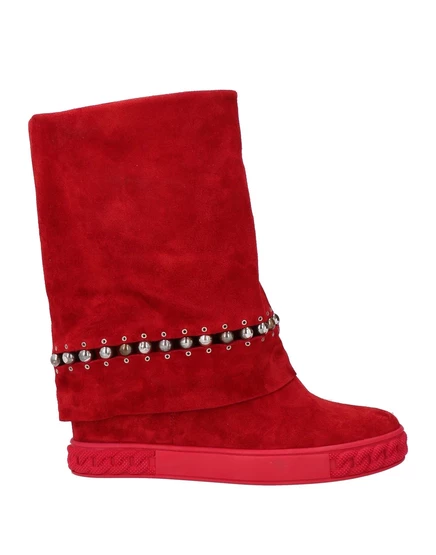 Женские ботильоны Casadei, замшевые, красные