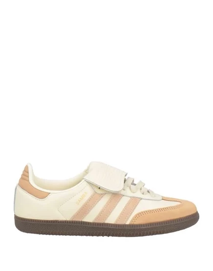 Женские кеды Adidas Originals Samba из кожи и замши, бежевые