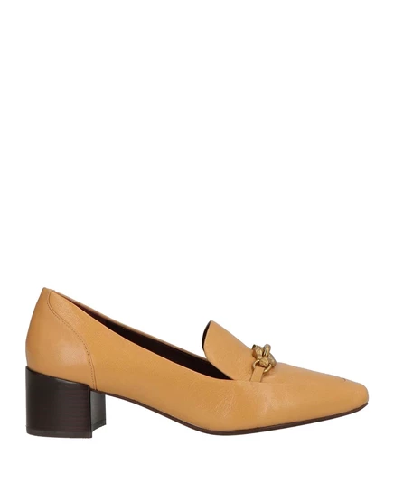Женские мокасины Tory Burch кожаные, песочные