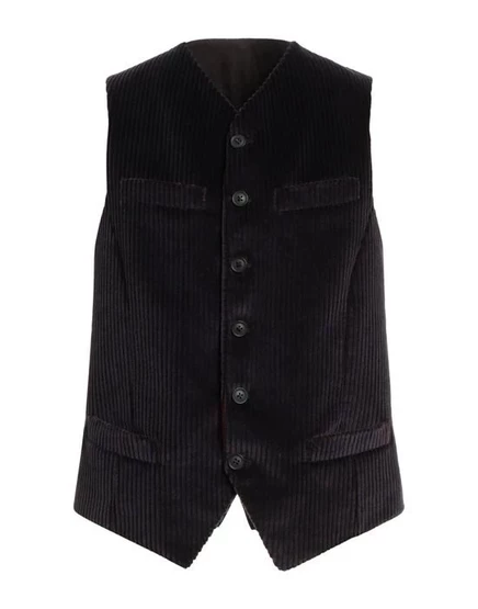 Классический жилет Trussardi вельветный, сливовый
