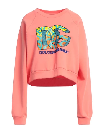 Женский свитшот Dolce & Gabbana, лососево-розовый