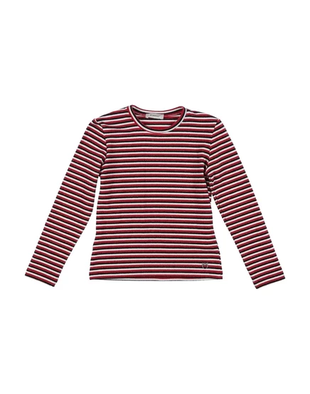 Женская футболка PINKO UP KIDS джерси в полоску, красная