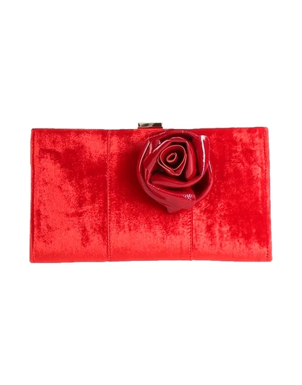 Женская сумка-клатч Roger Vivier Papermag атласная, красная