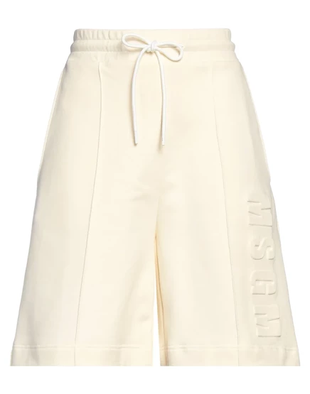 Женские шорты MSGM Jadr, спортивные, кремовые