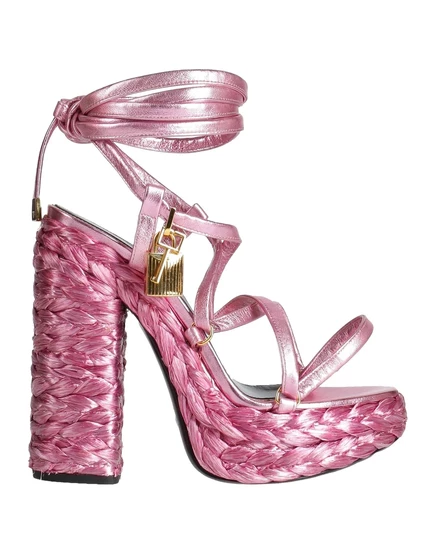 Женские сандалии Tom Ford PAPERMAG кожаные, розовые