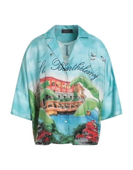 AMIRI Pубашка бирюзовый