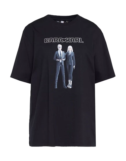 Женская футболка Karl Lagerfeld Lorenz_SP, черная