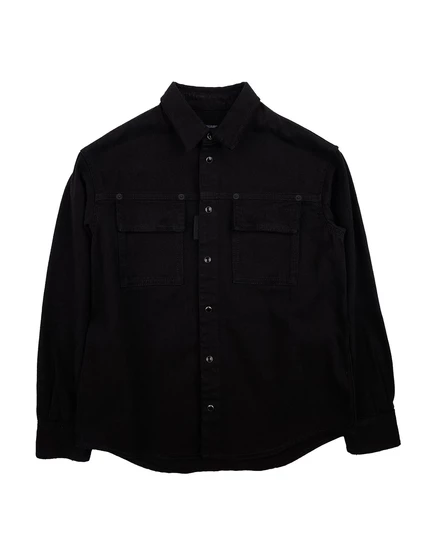 Мужская джинсовая рубашка DSquared2 promotion_junior черная