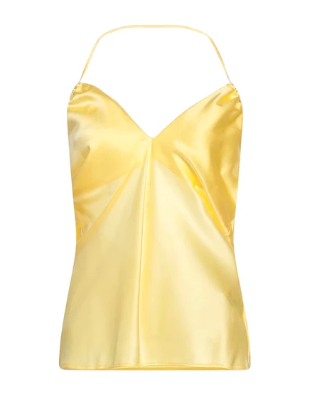 Женский топ LARDINI с открытой спиной, желтый