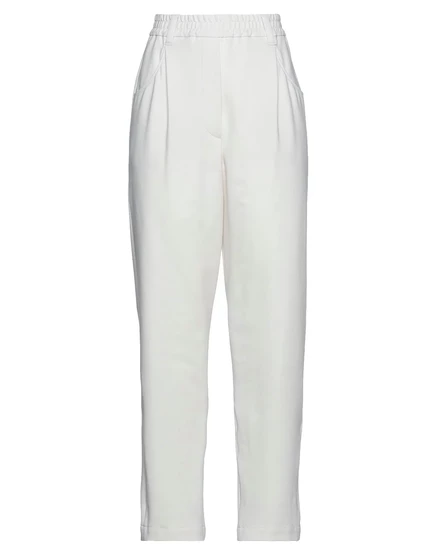 Женские брюки Brunello Cucinelli Wonderwoman, слоновая кость