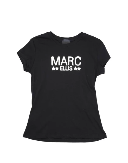 Женская футболка MARC ELLIS KIDS с логотипом, черная