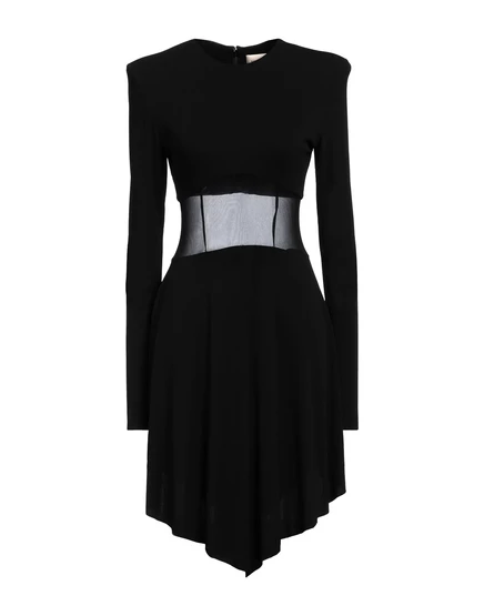 Женское короткое платье Alexandre Vauthier из крепа, черное