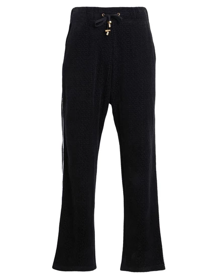 Мужские брюки Balmain из джерси, высокая талия, чёрные