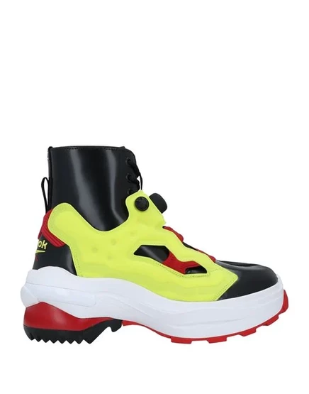 Полусапоги maison margiela x reebok из кожи и неопрена, желтые