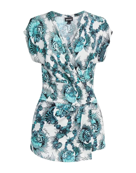 Женский топ Just Cavalli на запах, белый