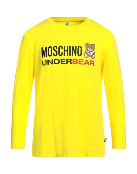 Мужской лонгслив Moschino Wonderwoman с принтом, желтый