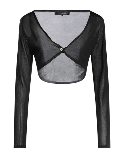 Женский кардиган Versace PAPERMAG из вискозы, черный