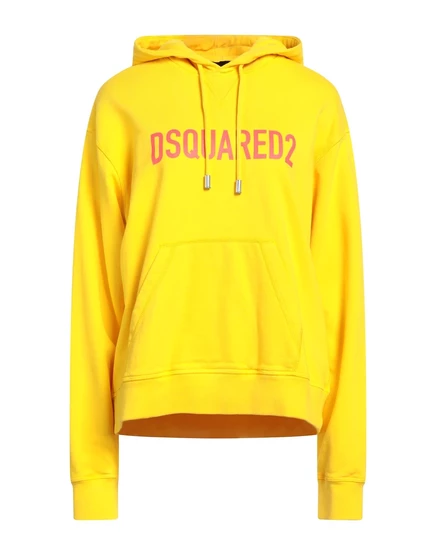 Женское худи DSquared2 с принтом, желтое