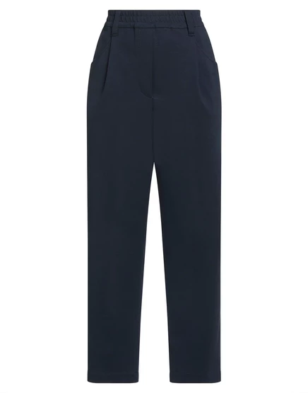 Брюки Brunello Cucinelli Wonderwoman, иссиня-черные