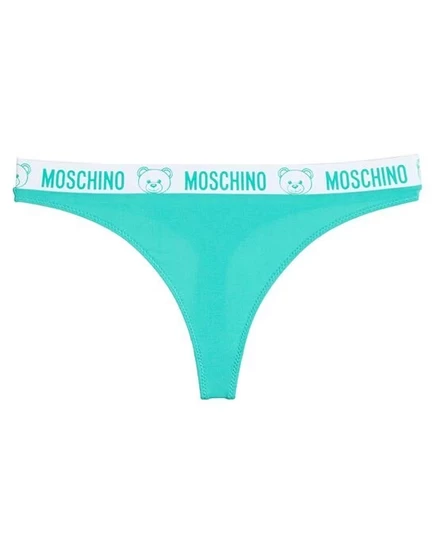 Женские стринги Moschino, бирюзовые