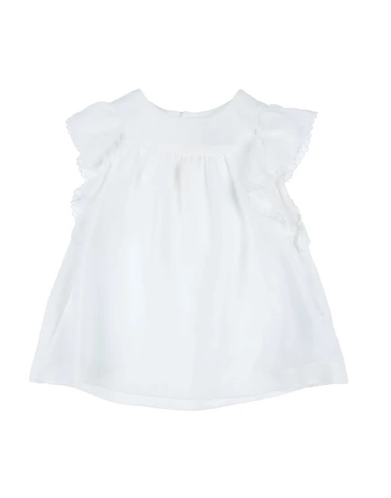 Платье для девочек Le Petit Coco кружевное, белое