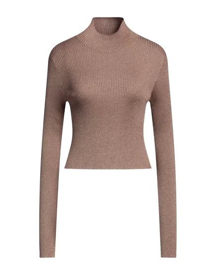 Женская водолазка Brunello Cucinelli Lorenz SP, коричневая