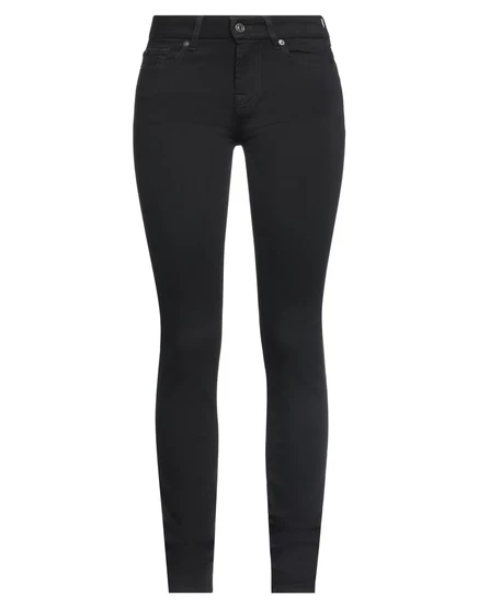 Женские брюки 7 For All Mankind, 5 карманов, черные
