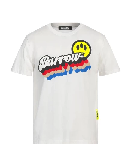 Мужская футболка Barrow с логотипом, белая