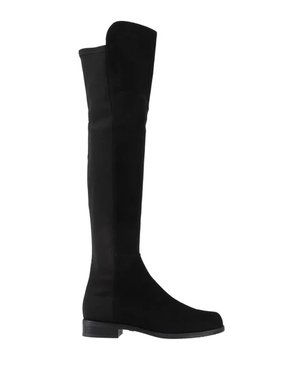 Женские сапоги Stuart Weitzman замшевые, черные