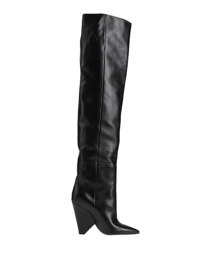 Женские ботфорты Saint Laurent, черные