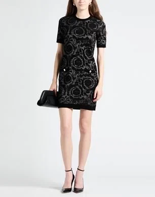 VERSACE Короткое платье чёрный
