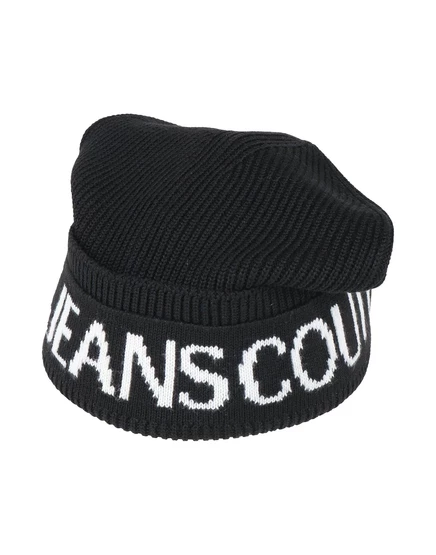 Мужской берет Versace Jeans Couture вязаный, черный