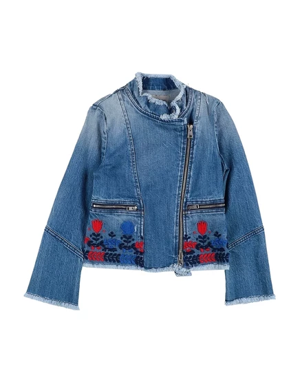 Детская джинсовая куртка Ermanno Scervino Junior, синяя