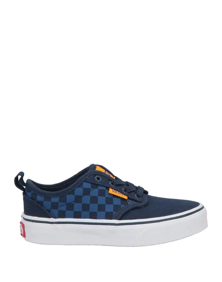 Мужские слипоны Vans Atwood Slip-On в клетку, тёмно-синие
