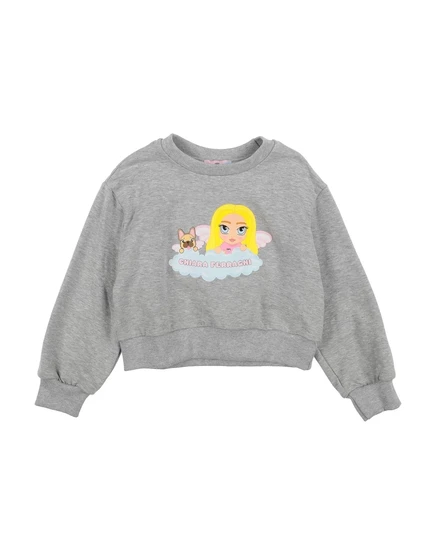 Женская толстовка Chiara Ferragni Kids флисовая, серая