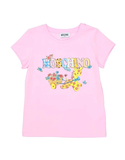 Детская футболка MOSCHINO teen, розовая