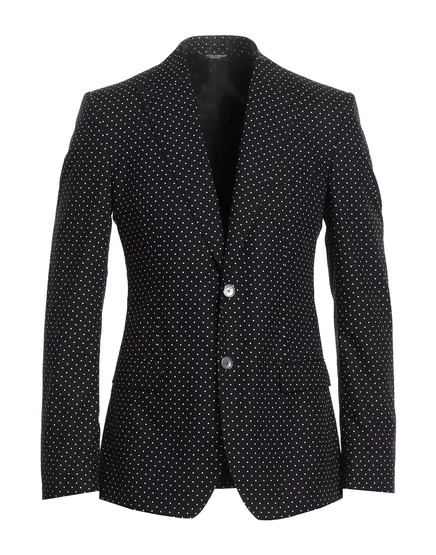 Мужской пиджак Dolce & Gabbana Papermag, черный