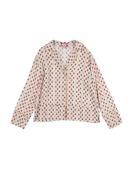 Женская рубашка Simonetta KIDS твиловая, слоновая кость
