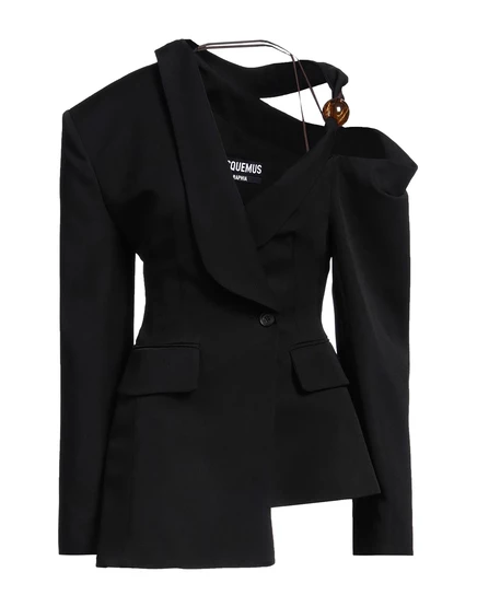 Женский двубортный пиджак Jacquemus Blazers, черный
