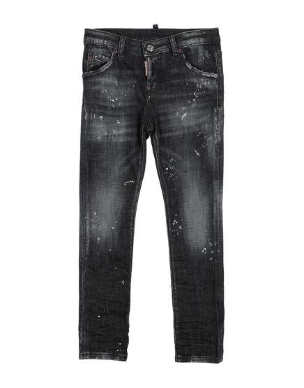 Джинсы для девочек DSquared2, черные