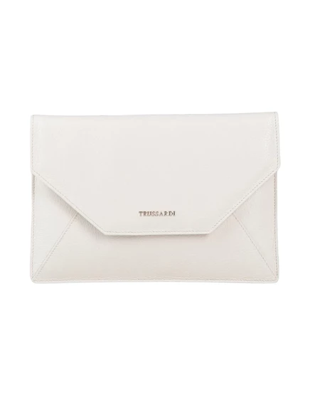 Женский клатч Trussardi Papermag, цвета слоновой кости