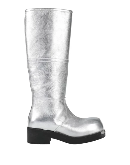 Женские ботинки MM6 Maison Margiela Papermag, серебристые