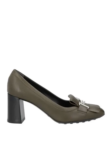 Женские мокасины Tod's, тёмно-зелёные
