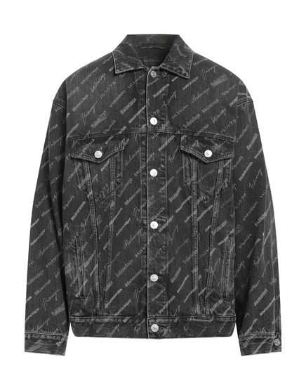 BALENCIAGA Denim outerwear чёрный