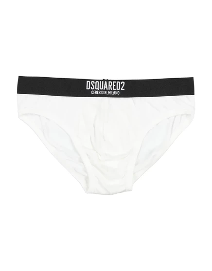 Мужские трусы DSquared2 PAPERMAG, белые